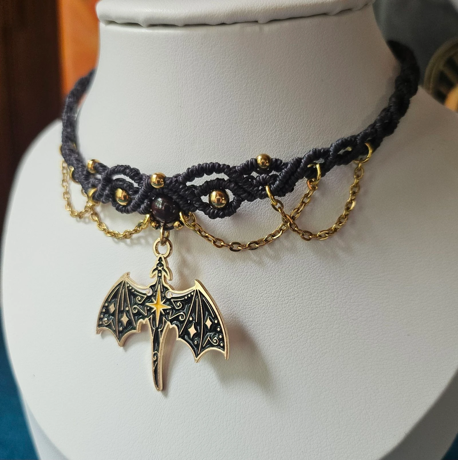 Colar micro macramê – photo 2